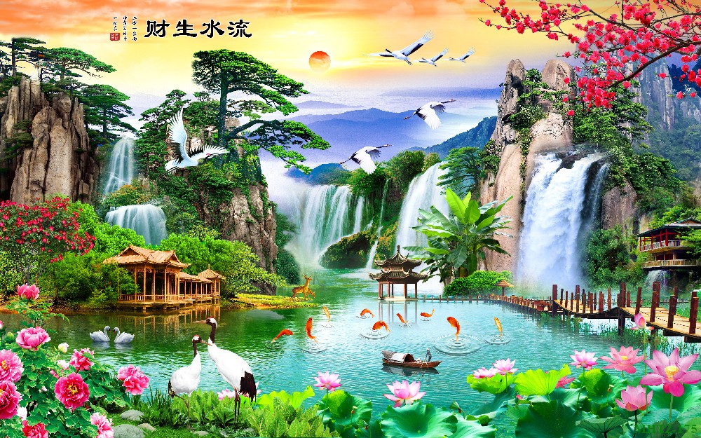 Phong cảnh sơn thủy hữu tình MHT2-175